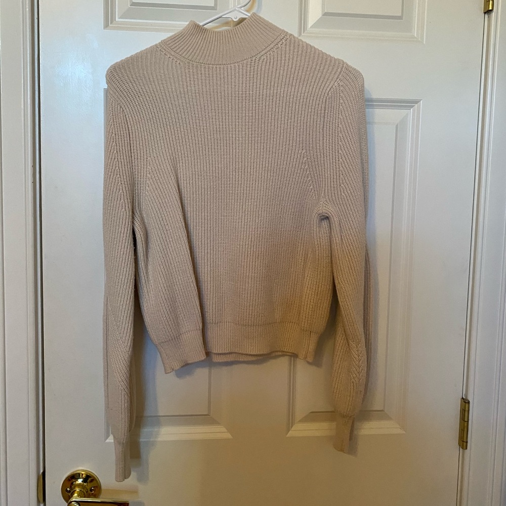 Zara Crop Turtleneck Sweater